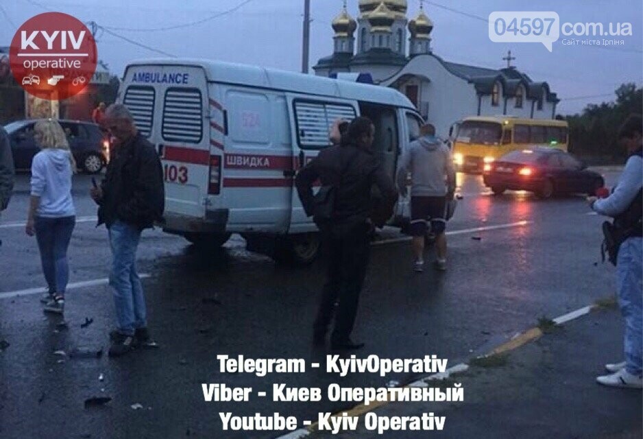 Трагічне ДТП в Ірпені: зіткнулися чотири автівки, фото-1 Трагічне ДТП в Ірпені: зіткнулися чотири автівки, фото-1