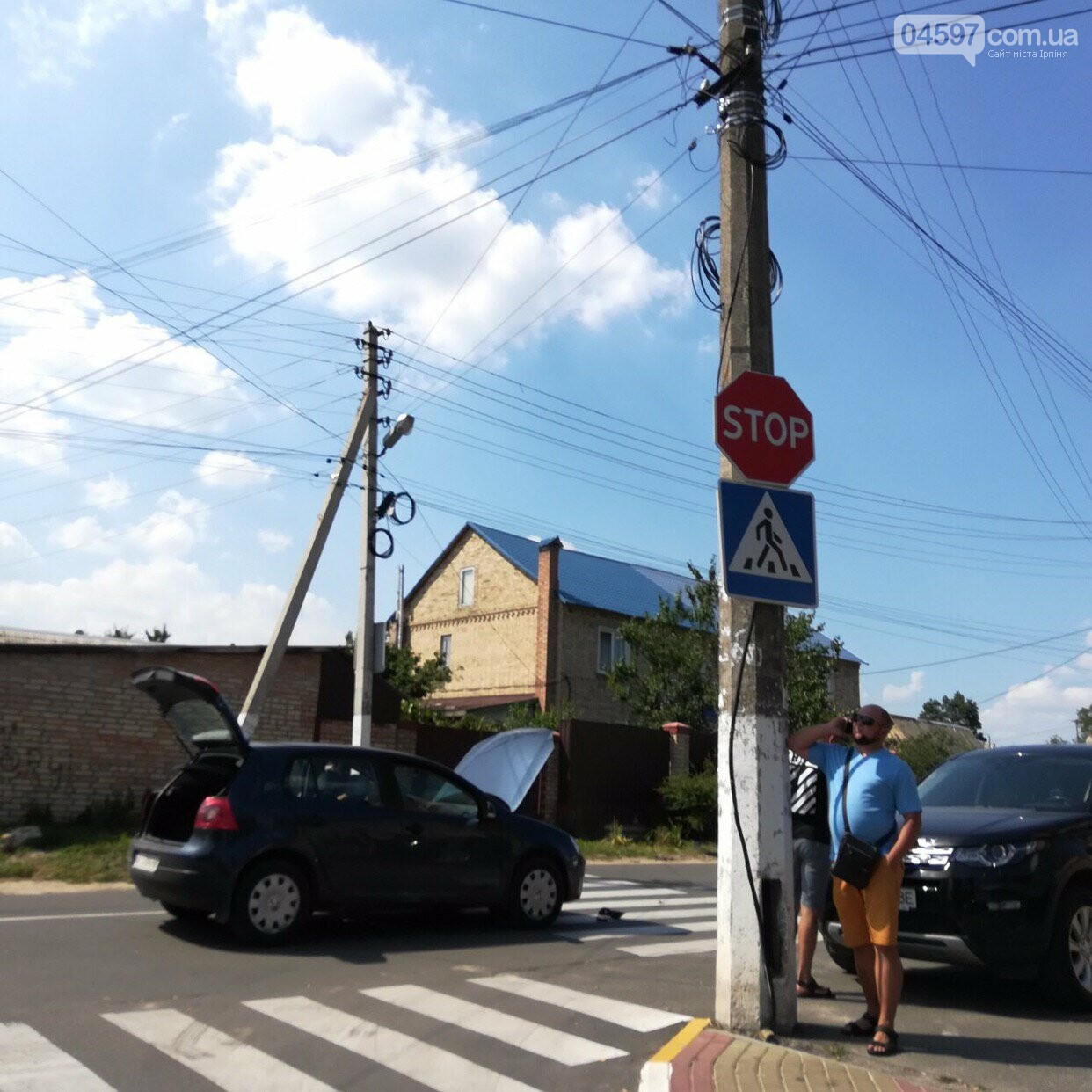 Чергове ДТП на перетині вул. Громадянської та Озерної, фото-1 Чергове ДТП на перетині вул. Громадянської та Озерної, фото-1