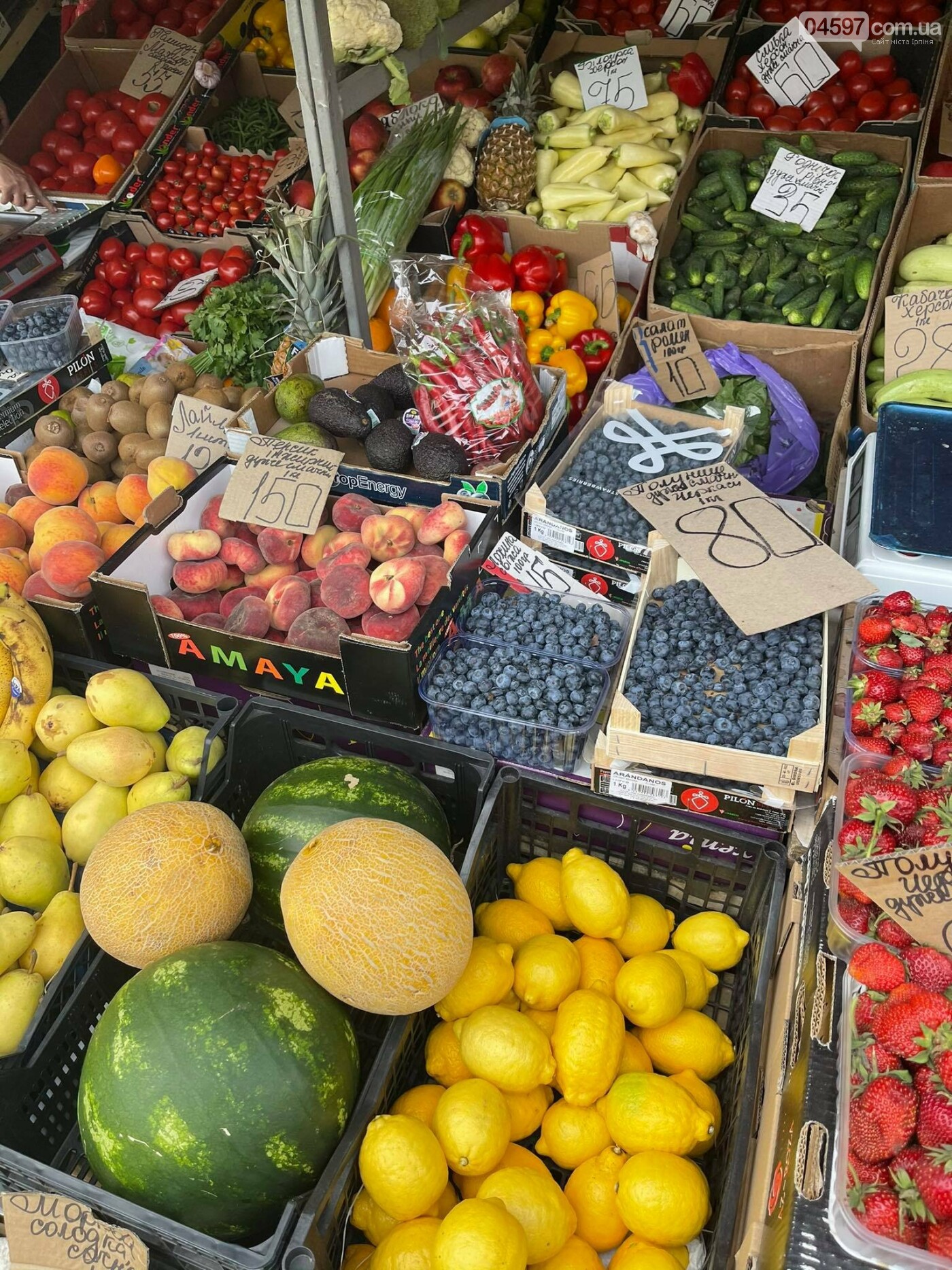 Ціни на ягоди в Ірпені