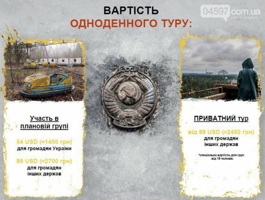 Вартість турів у Чорнобиль 2021