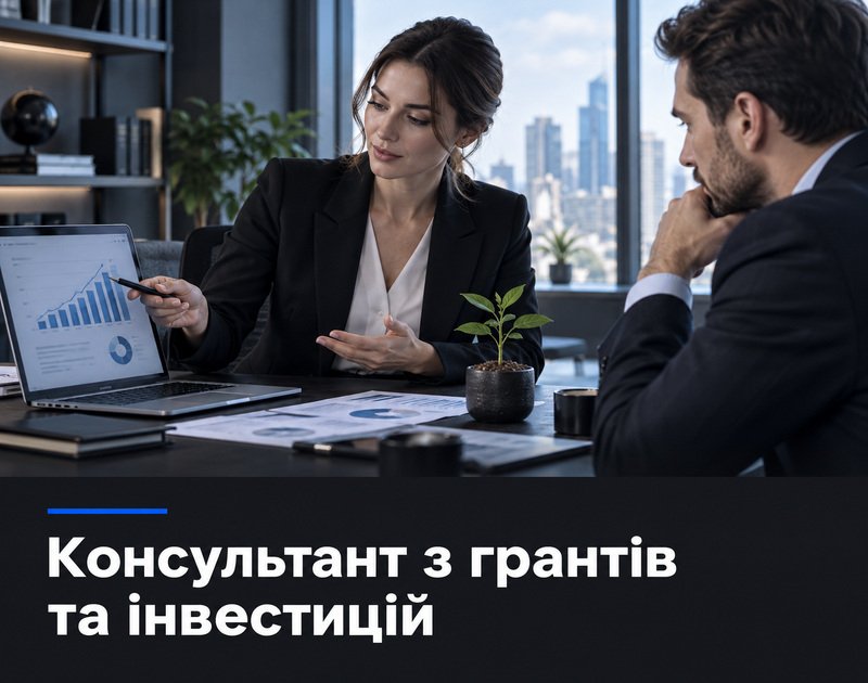 Консультант з грантів та інвестицій у Ірпені